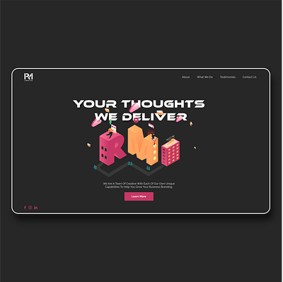 RMCreative Landing Page adobexd design landingpage ui ux web web design webdesign