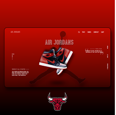 Air Jordan Landing Page adobexd design landingpage ui ux web web design webdesign webspiration