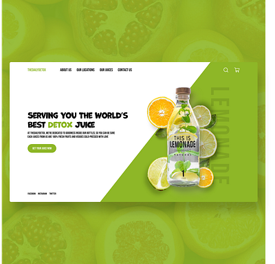 TheDailyDetox Landing Page adobexd design landingpage ui ux web web design webdesign webspiration