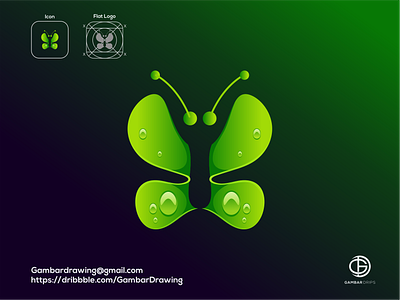 Butterfly awesome awesome design branding design gambardrips graphicdesign illustration logo logoawesome vector