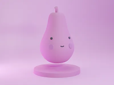 Pear 3d illustration 3d illustrations blender blendercycles illustration