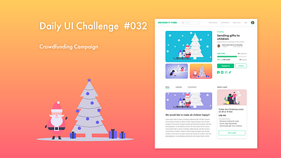 DailyUI 032 adobe xd crowdfunding crowdfunding campaign daily ui dailyui dailyuichallenge design ui ux webdesign