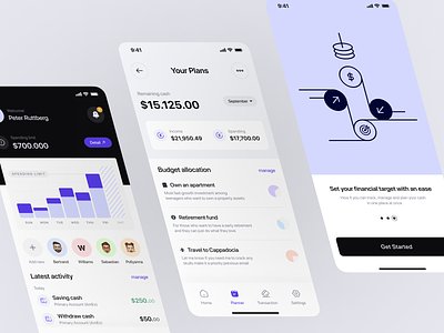 Myfinn – Financial Planner Mobile App apps banking chart expense finance financial fintech goals income ios memoji mobile money plan planner splash screen statistic ui uidesign uiux