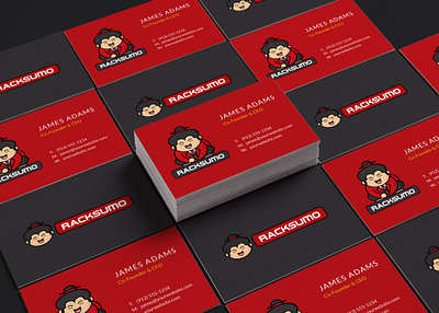 RACKSUMO Business Card Design branding branding design business card design businesscard character design logo logo mark logo mascot logodesign vector