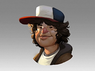 Dustin - Stranger Things Fan Art - Animated in Rive animation illustration motion graphics stranger things