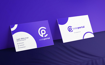 codeportal business card mockup brand design branding branding design business card design businesscard logo logodesign