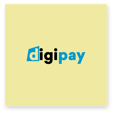 Digipay logo concept animation app design flat logo minimal typography ui ux web website