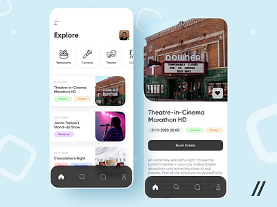 Tickets Aggregator App aggregator app booking app design entertainment mobile mvp online purrweb react native startup ticket booking tickets ui ux