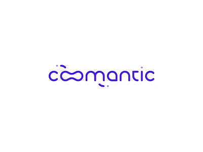 coomantic logo design font font design font logo logo particle physical science
