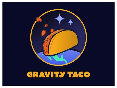 Gravity Taco earth food gravity logo nasa space star taco
