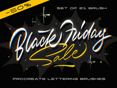 Procreate Lettering Brushes - 50% black friday calligraphy creative market hand lettering handlettering handwritten lettering logo procreate procreate brushes sale script typemate