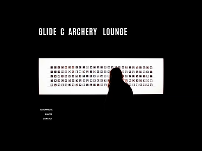 Glide C Archery ! animation archery black blink branding design digital display graphic design motion graphics publishing website