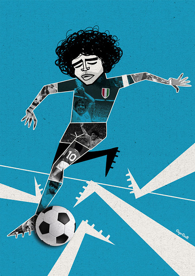 AD10S Diego Armando Maradona ad10s argentina d10s diego armando maradona diego riselli illustration maradona napoli pibe de oro rip soccer