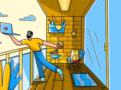 McDelivery character character design design graphic design illustration mcdonalds vector