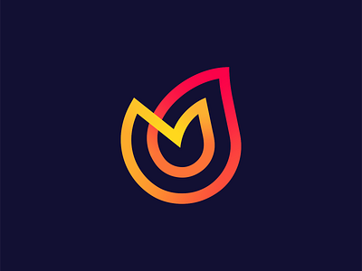 Fire mark branding design fire geometry glitch gradient hourglass icon line linework link logo mark path ripples signal wings