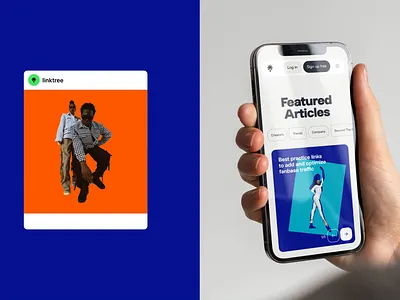 Linktree IG and Blog animation branding graphic design logo motion graphics ui