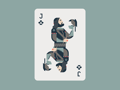 Jack Of Clubs clubs design flat graphic illustration illustrator jack minimal playing card playing cards poker