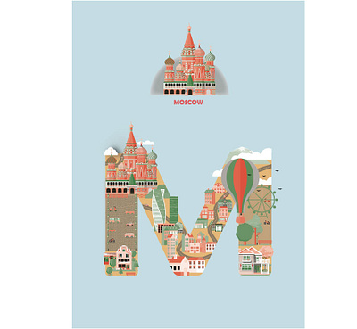 Moscow cityscape cityscape design illustrations illustrator moscow