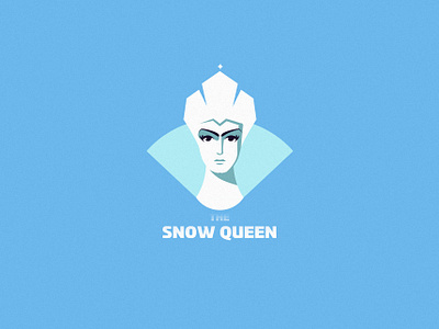 The Snow Queen art design illustration inspiration logo minimalism queen snow vector