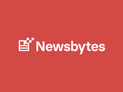 Newsbytes logo design app logo bit brand identity branding geometric high tech logo logo design logo grid logomark minimal news news app newspaper pixel pixels tech logo