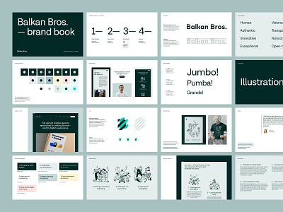 BB - Brand Book #2 agency balkan bros brand brand architecture brand book branding color copywriting design design system graphic design guidebook illustrations logo logotype style guide tone of voice typography visual identity wordmark