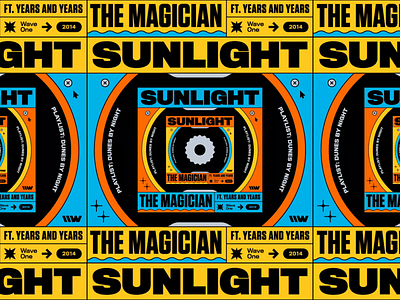 The Magician – Sunlight (feat. Years & Years) 70s album artwork album cover design artwork bashbashwaves branding loop looping artwork motion design music artwork playlist remix rhox smooth spotify sunlight symmetry the magician typography wheel