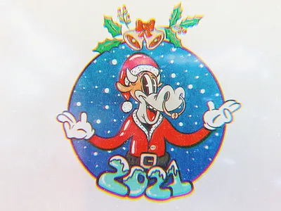 Christmas bull 2021 1930s 2021 bull cartoon cartoon character cartoon illustration cartoons character character design christmas christmas card cow illustration illustration art lowbrowart new year procreate retro xmas xmas card