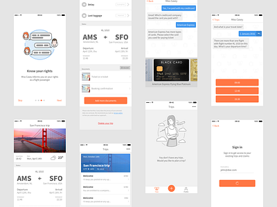 iOS app screens app conversational ui design native app ui ux