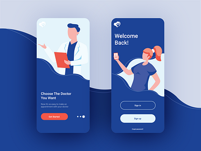 Mobile UI design telemedicine/hospital health hospital mobile app mobile app design mobile design ui ui design ui ux uidesign