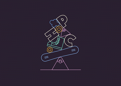 Chapelco design graphic design illustration logo typography vector
