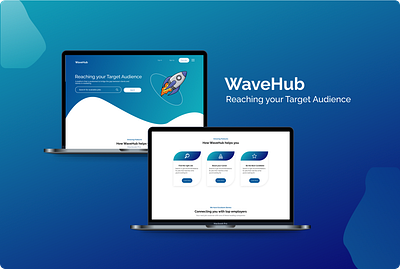 WAVEHUB app design logo ui ux web website