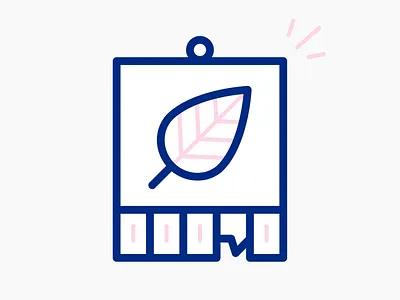 Tear-off Stub flat flat illustration icon illustration illustrations job job listing lineart memo note notes outline outline icon plant plants stub tear off stub