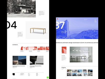 Zermatt - Architecture studio 1 architecture brutalism design grid design grid layout portfolio qode interactive ui visual design webdesign