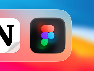 Figma Glow Icon - Mac OS Big Sur 3d app app icon bevel big sur big sur icon blur figma figma design figma icon freebie glow gradients mac app mac os mac os icon skeuomorphism