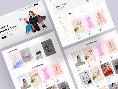 Website Design: Landing page for E-commerce creative design e commerce landingpage product shopify shopping ui ui design uiux website website design