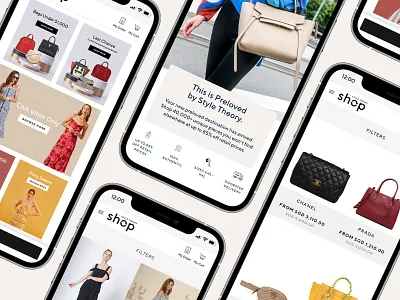 Style Theory Shop - Singapore design fashion landing page ui ui design ux web website