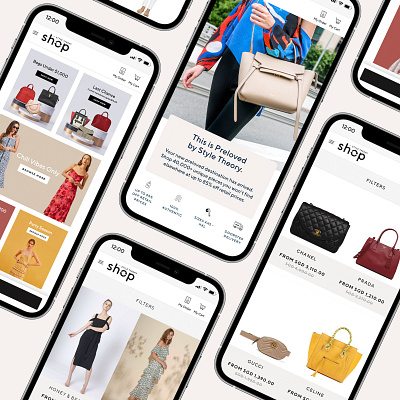 Style Theory Shop - Singapore design fashion landing page ui ui design ux web website