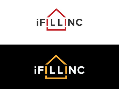 IFILL INC Logo | Real-estate | Corporate Logo | Business Logo brand identity branding design flat lettering logo minimal real estate typography website