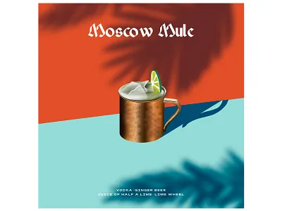 Moscow Mule branding cocktail cocktail bar cocktail party cocktails design drink drinks flat graphic graphics ice icon illustration ilustracion lemon lime modern summer vector