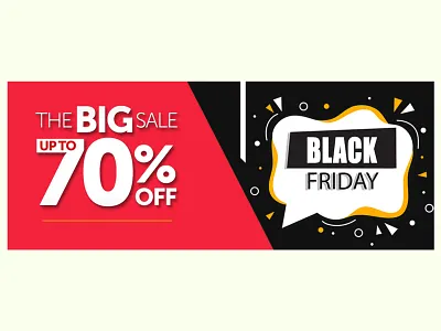 Black Friday Sale Banner branding design graphic design icon illustration illustrator ui ux vector website