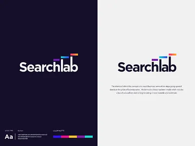 identity mark option for hiring agency hiring logo lettermark modern logo steps logo