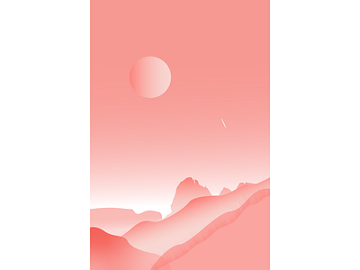 The Road to Mars illustration illustrator mars minimal vector