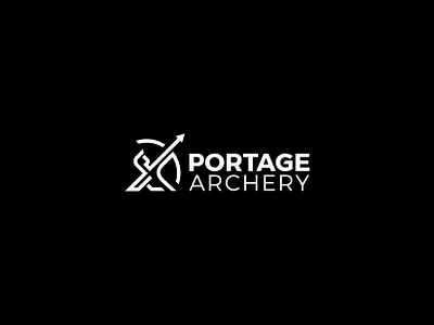 PORTAGE ARCHERY LOGO DESIGN branding design fiverrgigs logo minimalist logo vector