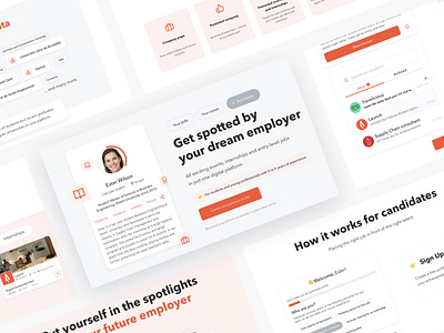 Launch – matchmaking platform between students and companies animation app design careeers page career design hiring app interface job app job board job listing job search mobile app ui ux vacancies web web design web design agency web design and development website