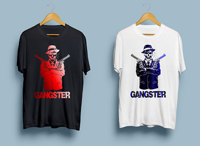 Gangster design graphic design illustration illustrator logo typography