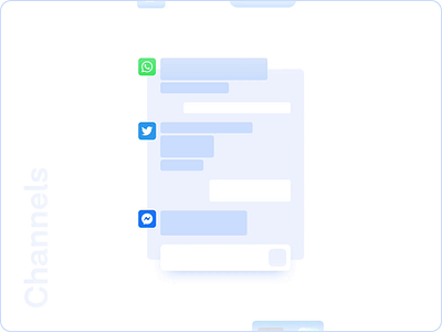 Onboarding Illustrations api channels chat comms communications developers flows funnel inbox messagebird messenger omnichannel onboarding spot illustration threads twitter unified whatsapp widget