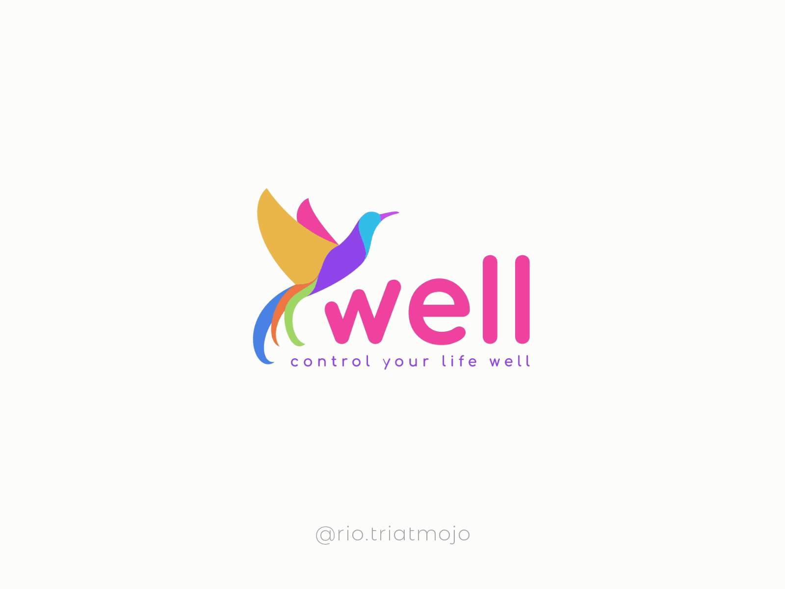 WELL Design Concept animation design flat icon illustration minimal sale typography well wellness wellness logo