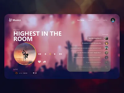 Music Website 2020 adobexd clean design clean ui design photoshop ui uidesign uiux ux