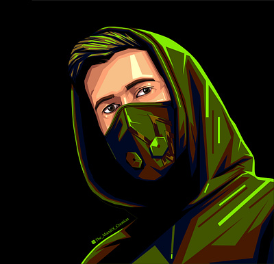 alan walker alanwalker alanwalkermusic illustration illustration art illustrationportrait mandix musician popart portrait themandixcreation vectorart wpap wpapart