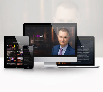 Website Design: Chris White branding design graphic design logo website design websites